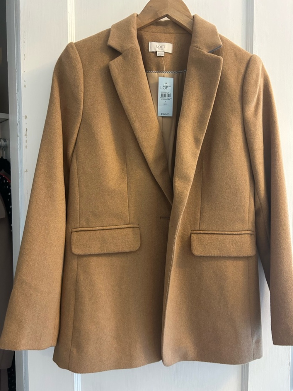 LOFT Camel-colored Tailored Blazer Jacket